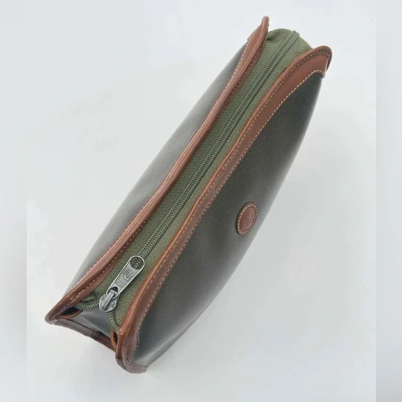 Dior Vintage Leather & Canvas Pouch - Free Gift Included